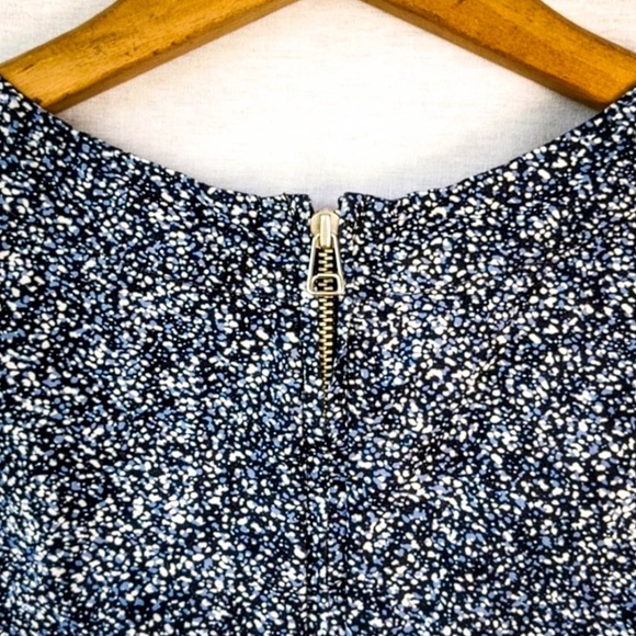 Gap Blue Speckled Peplum Top, sz: 0 - Picture 6 of 12